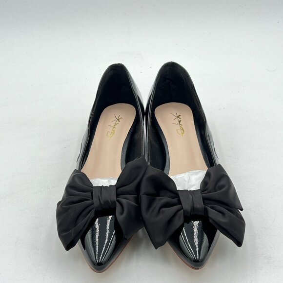 XYD Women's Flats I Ballet Flats for Women I Pointed Toe Flats for Women I Bow - Picture 2 of 7